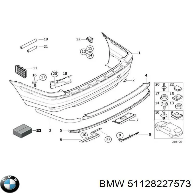  BMW 51128227573 ціна, від 76.01 USD