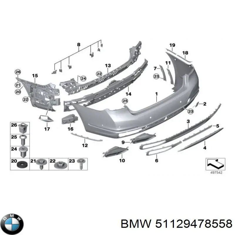  BMW 51129478558 ціна, від 59.72 USD