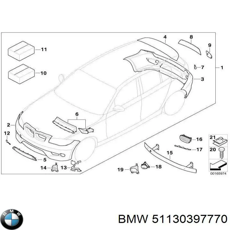  BMW 51130397770 ціна, від 114.02 USD