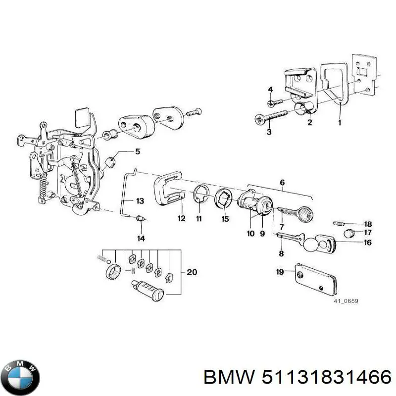 Купити 51131831466 BMW Молдинг передньої правої двері, нижній
