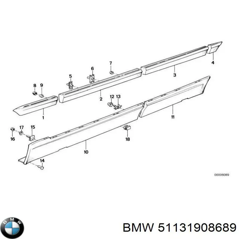 Купити 51131908689 BMW 