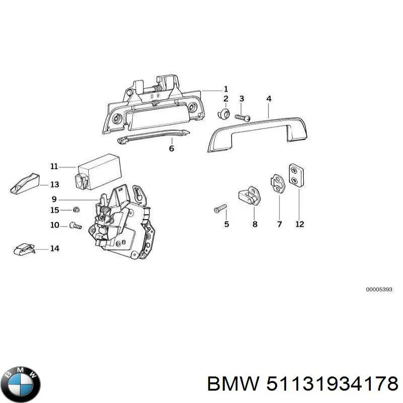 Молдинг передньої правої двері BMW 51131934178 ціна, від 43.59 USD