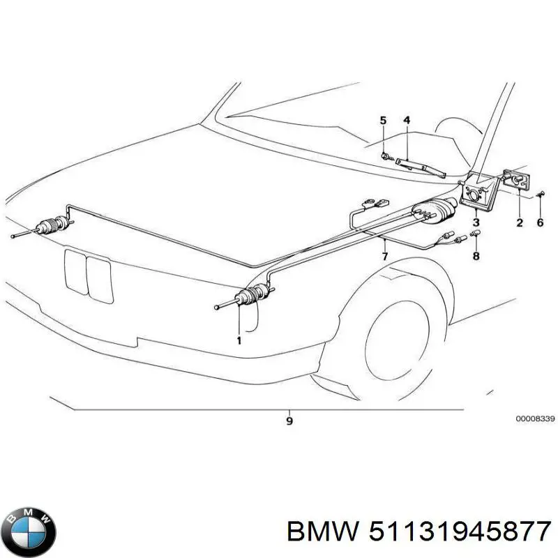 51131945877 BMW решітка радіатора