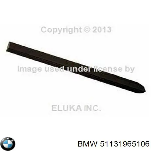 51131965106 BMW Молдинг заднього правого крила