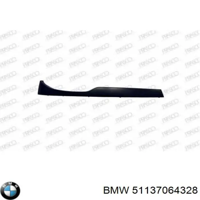 51137064328 BMW вія (накладка правої фари)