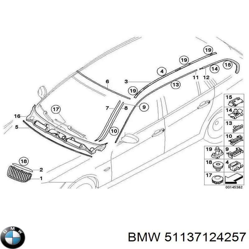  BMW 51137124257 ціна, від 346.47 USD