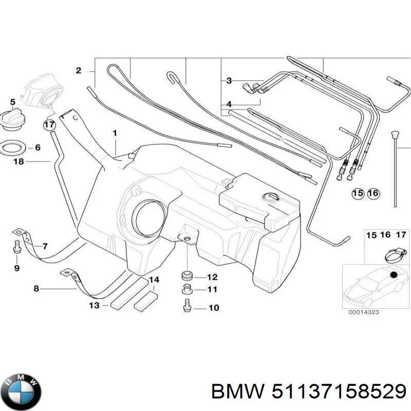 Рейлінг даху лівий BMW 51137158529 ціна, від 12.67 USD
