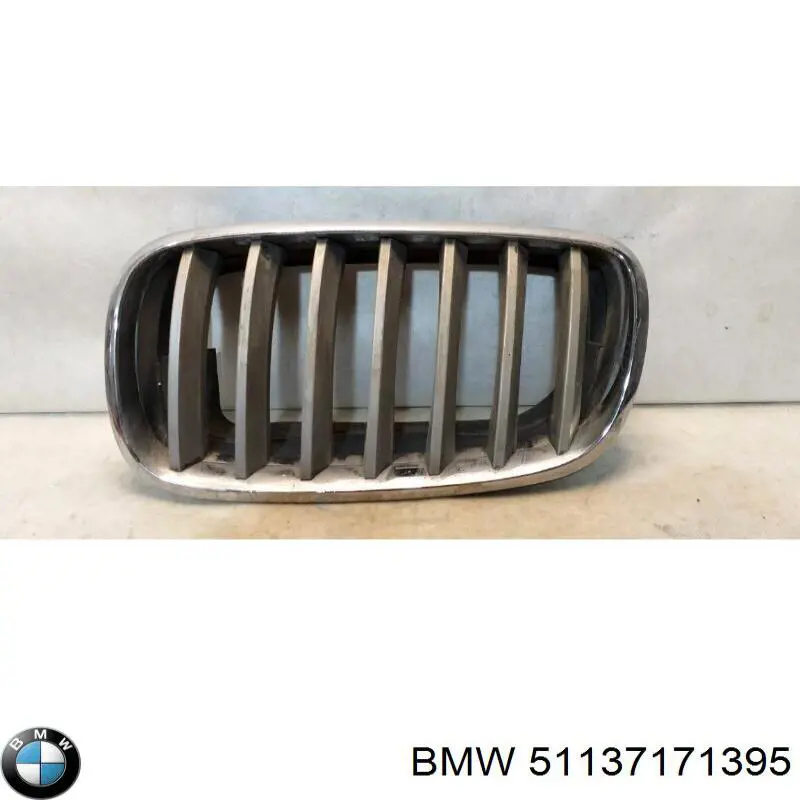 Решітка радіатора ліва BMW 51137171395 ціна, від 25.46 USD
