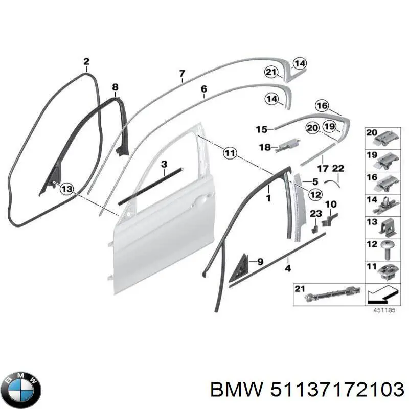 Автоскло BMW 51137172103 ціна, від 0.85 USD
