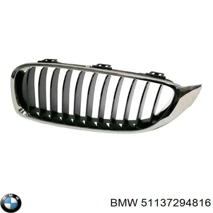 Решітка радіатора права BMW 51137294816 ціна, від 12.67 USD