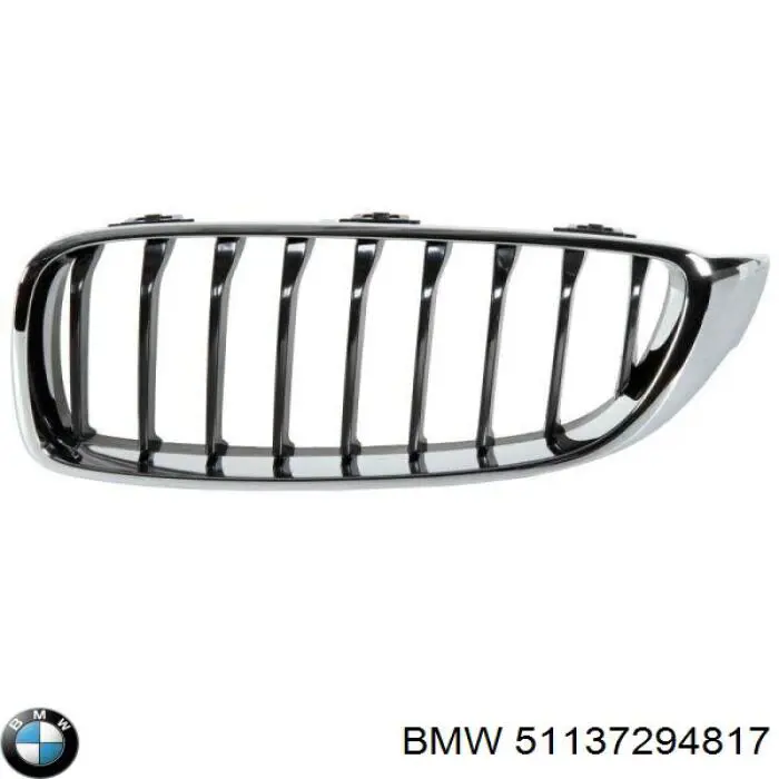 Решітка радіатора ліва BMW 51137294817 ціна, від 25.31 USD