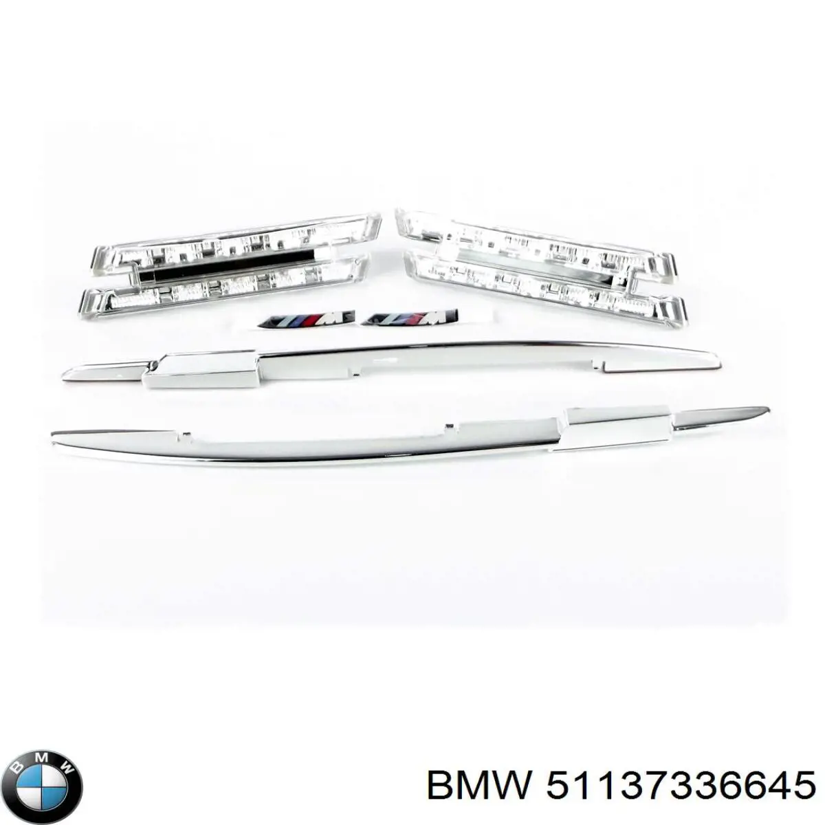 Накладка переднього лівого крила 51137336645 BMW