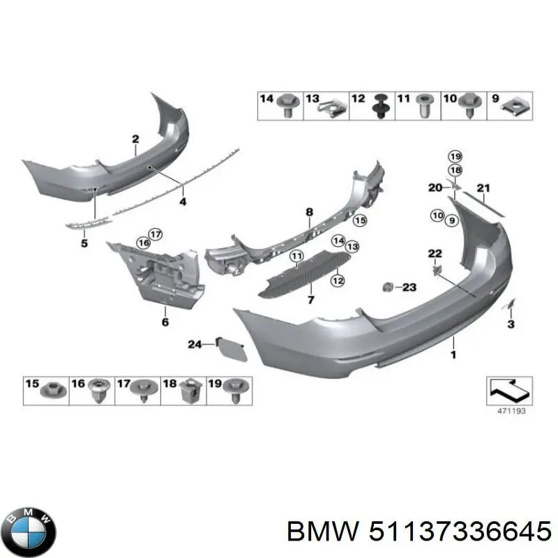Накладка переднього лівого крила 7055140 Autotechteile
