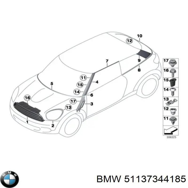 Купити 51137344185 BMW 