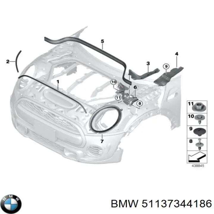  BMW 51137344186 ціна, від 12.65 USD
