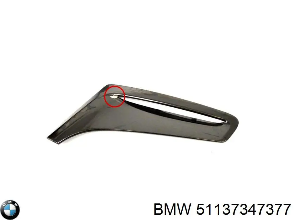 Купити 7347377 BMW Молдинг переднього лівого крила