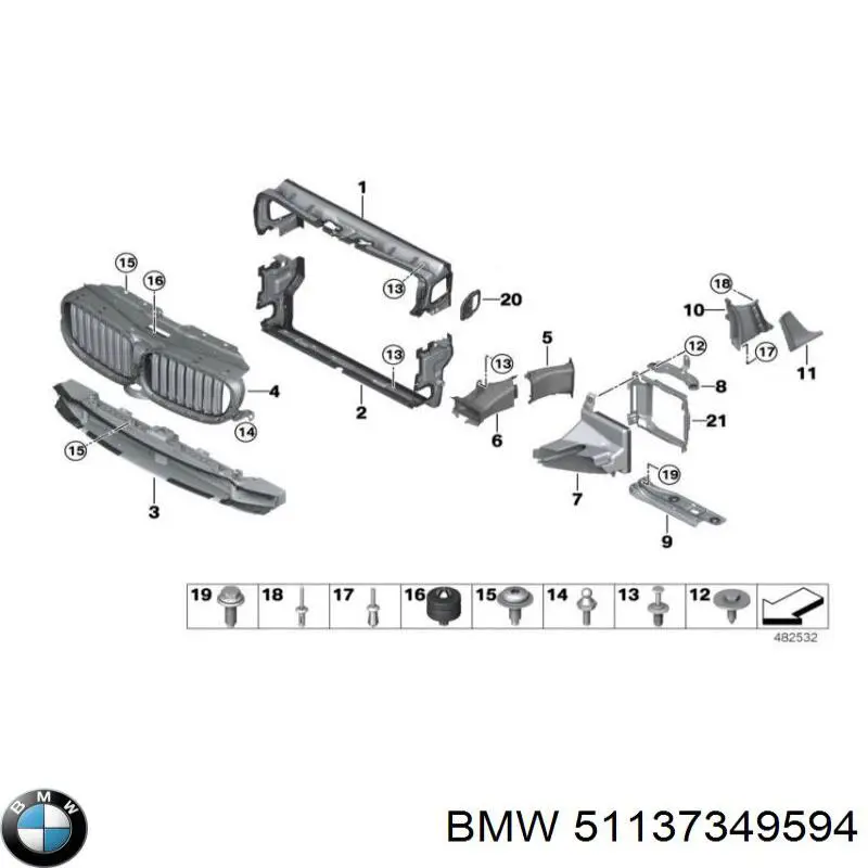 7105108 Autotechteile Молдинг переднього правого крила