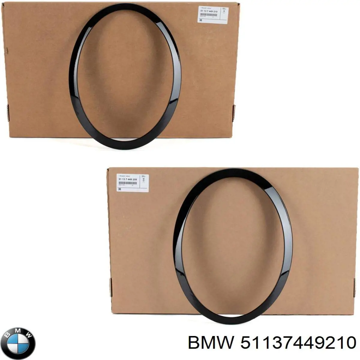 Рамка/облицювання фари правої 51137449210 BMW