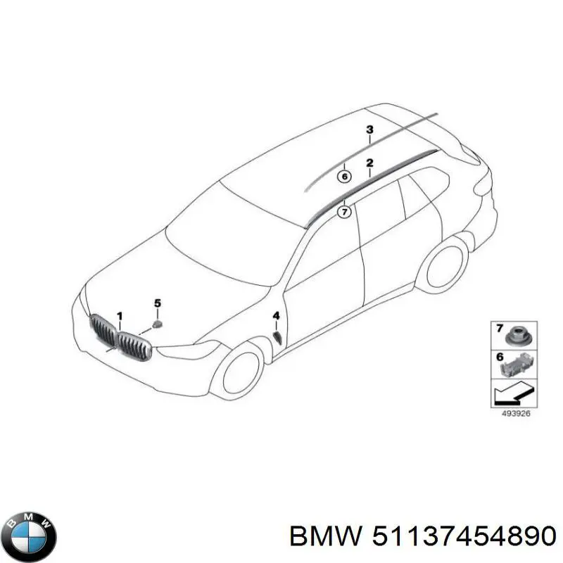 51137454890 BMW Решітка радіатора