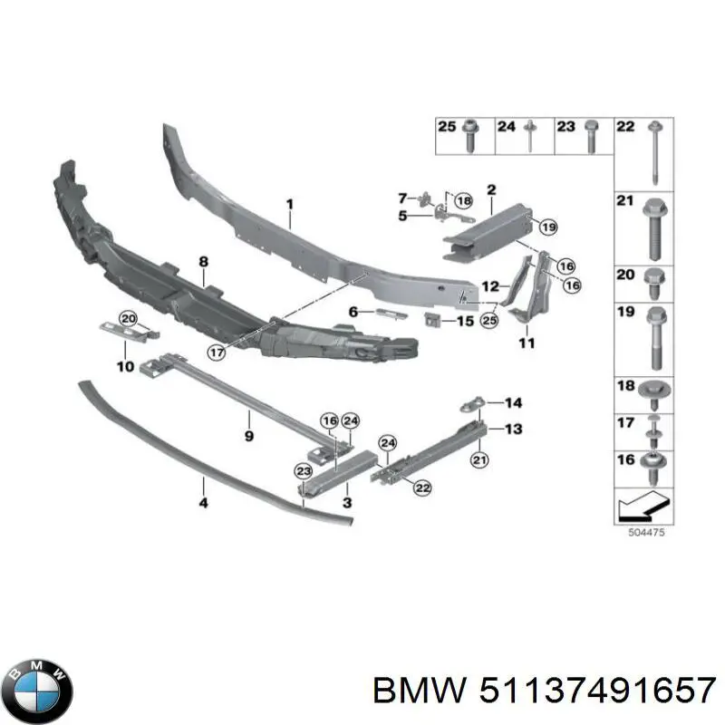  BMW 51137491657 ціна, від 17.65 USD