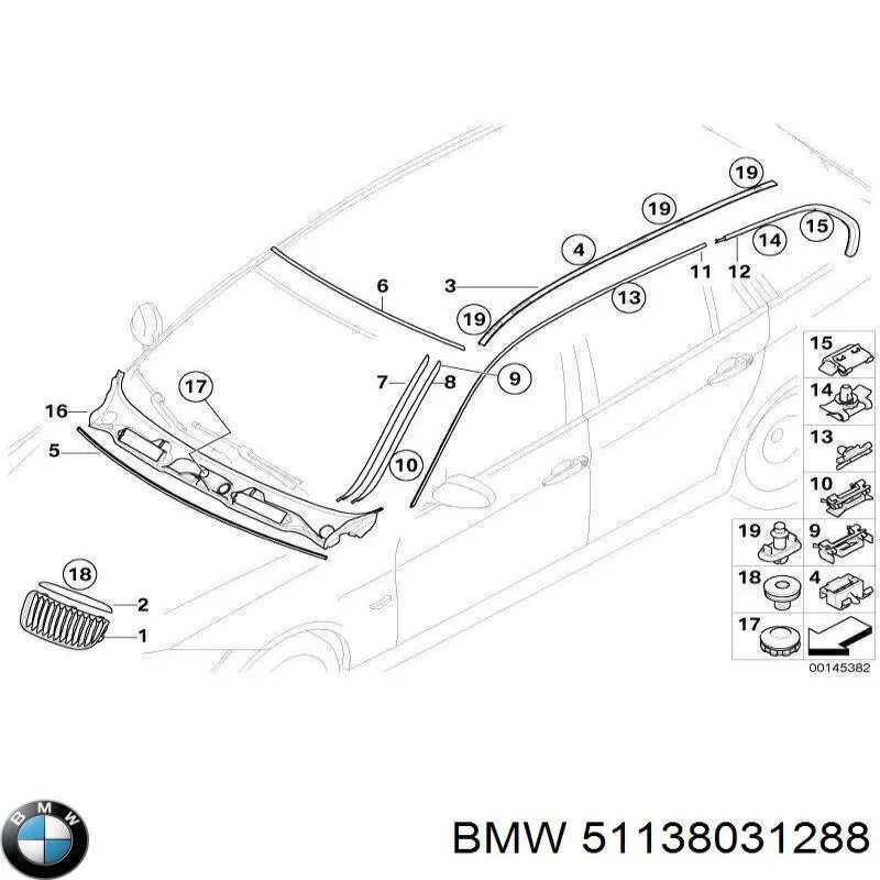 Прокладка клапанної кришки, права BMW 51137184006 ціна, від  USD
