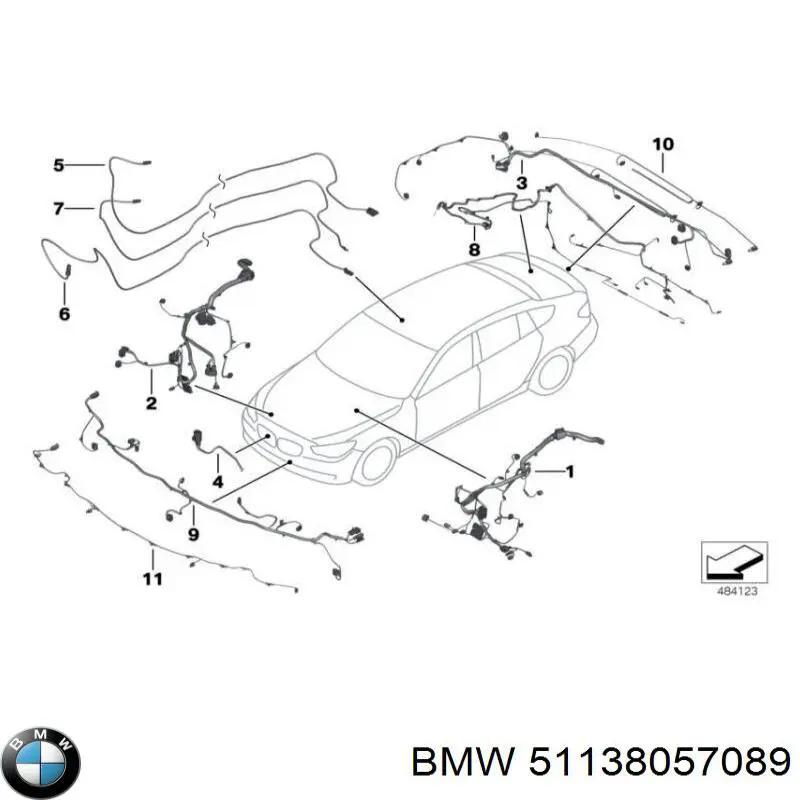 51138057089 BMW Решітка радіатора