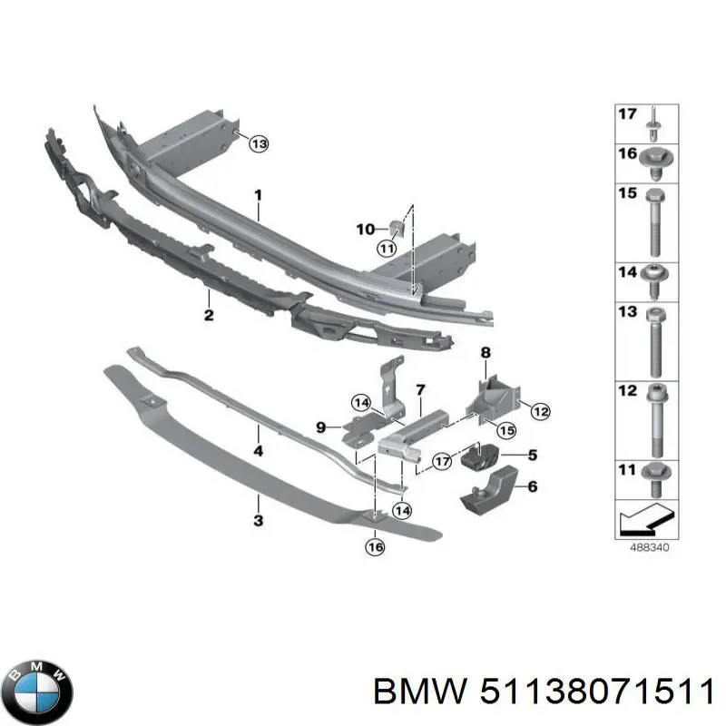  BMW 51138071511 ціна, від 43.12 USD