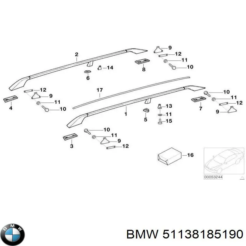  BMW 51138185190 ціна, від 10.16 USD