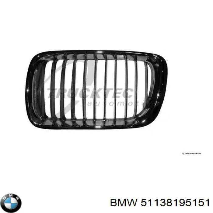 Решітка радіатора ліва на BMW 3 (E36)