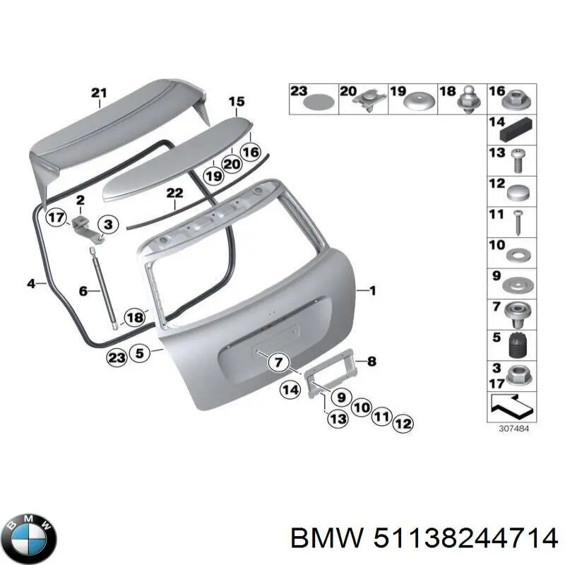 51138244714 BMW Ручка ляди, зовнішня