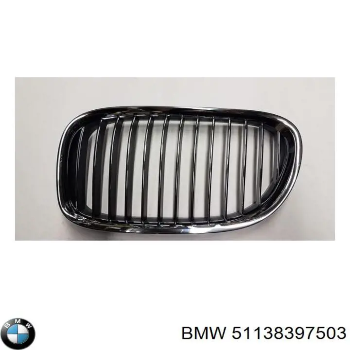 Решітка радіатора ліва BMW 51138397503 ціна, від 292.99 USD