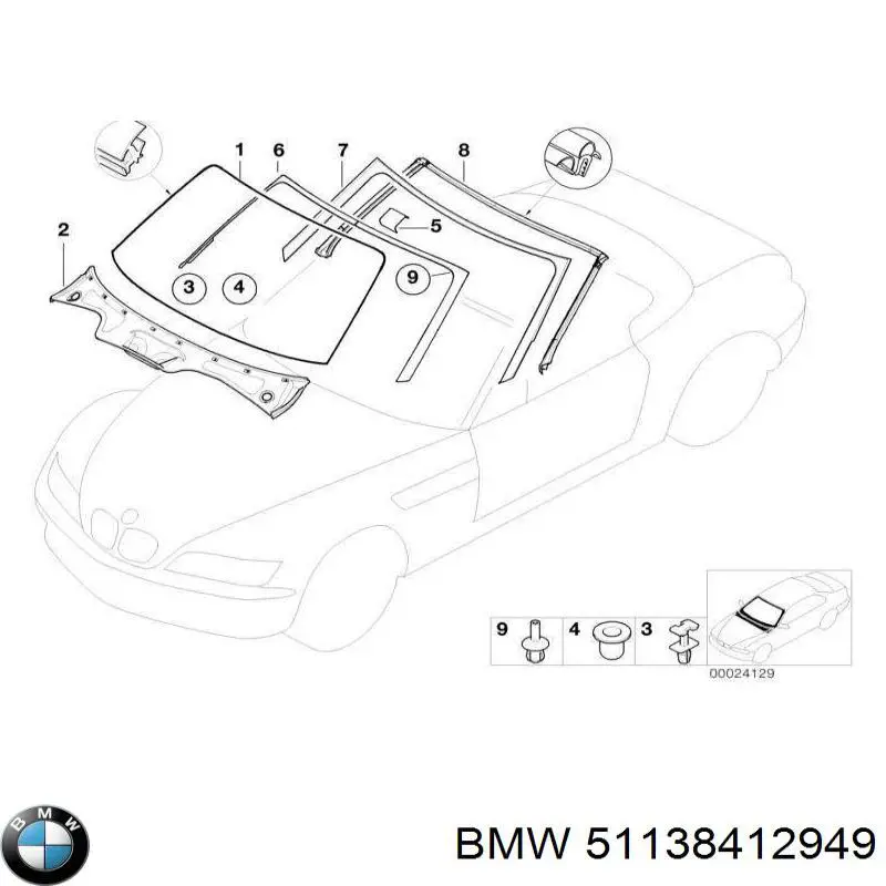Решітка радіатора ліва BMW 51138412949 ціна, від 236.64 USD