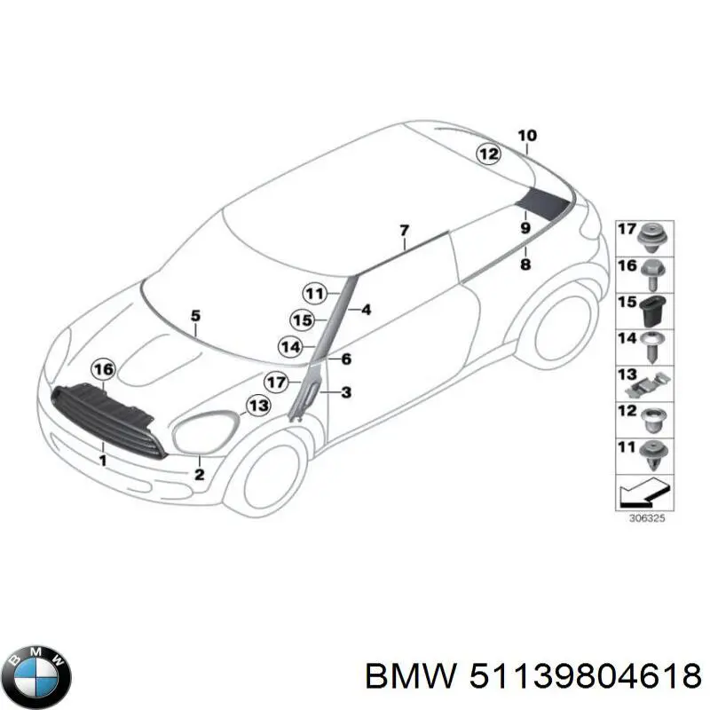  BMW 51139804618 ціна, від 50.68 USD