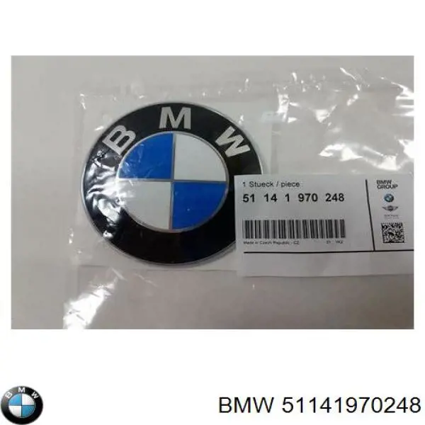 51141970248 BMW емблема кришки багажника, фірмовий значок
