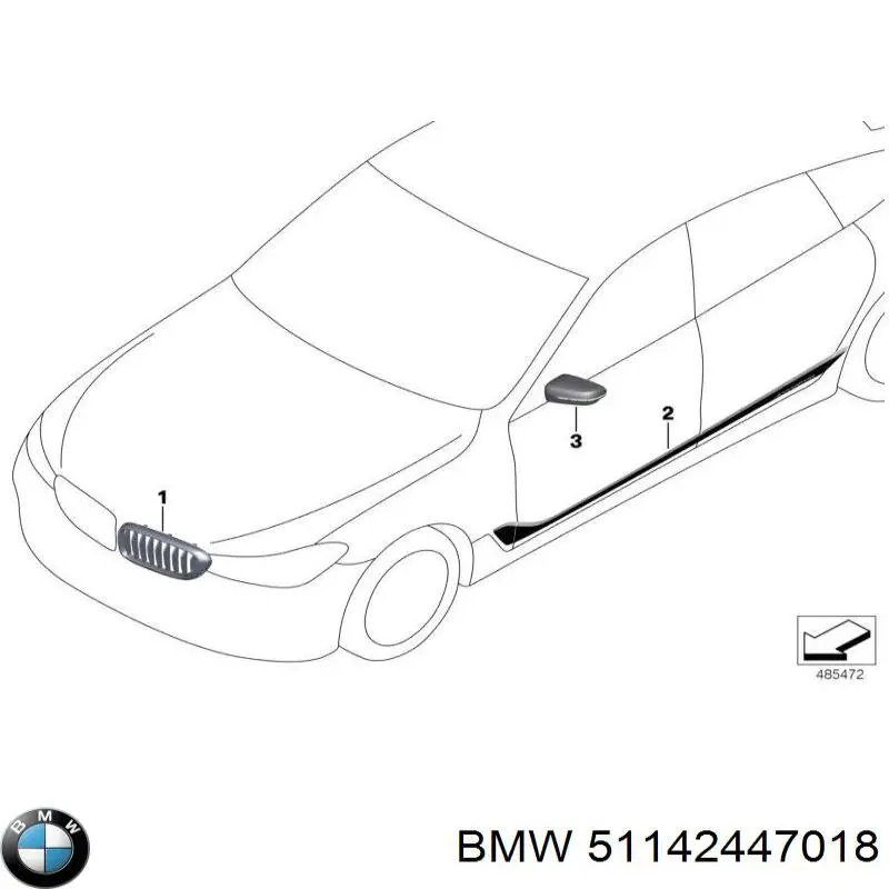  BMW 51142447018 ціна, від 206.23 USD