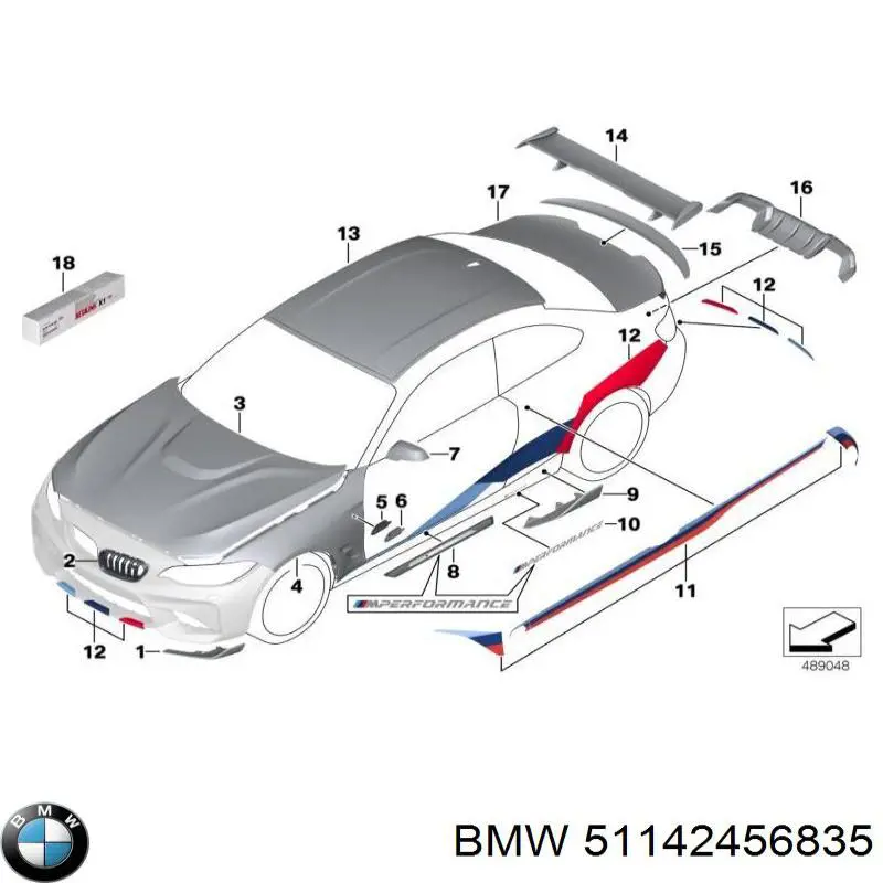  BMW 51142456835 ціна, від 326.88 USD