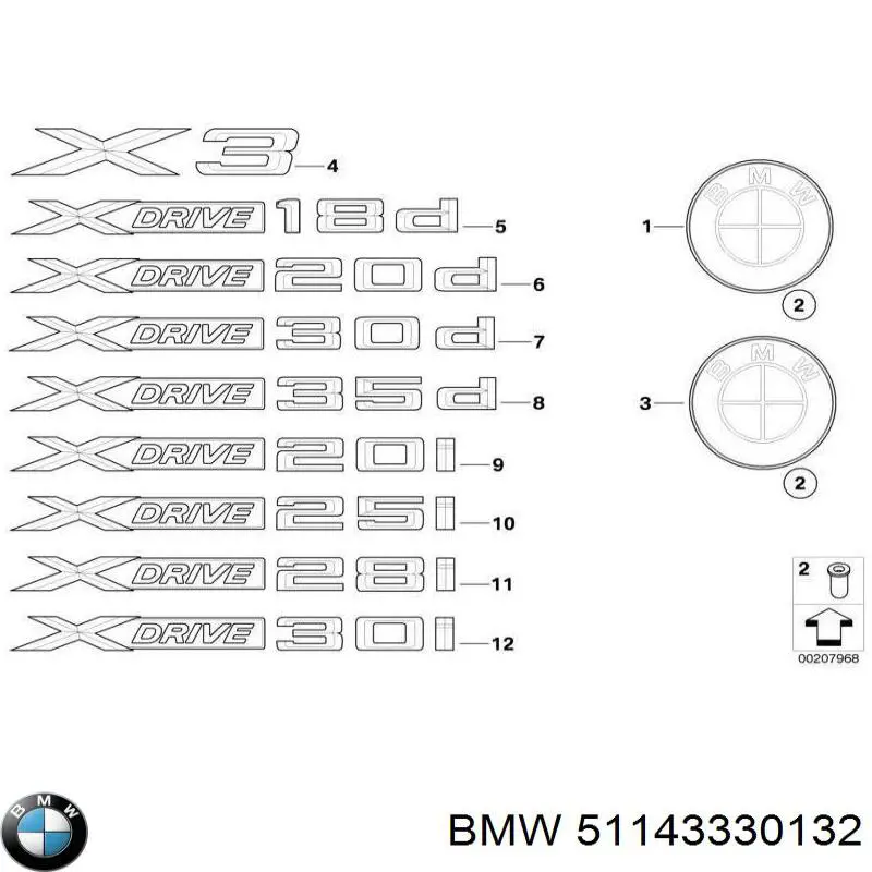  51143330132 BMW