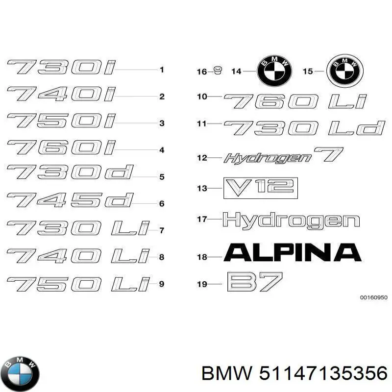  BMW 51147135356 ціна, від 86.72 USD