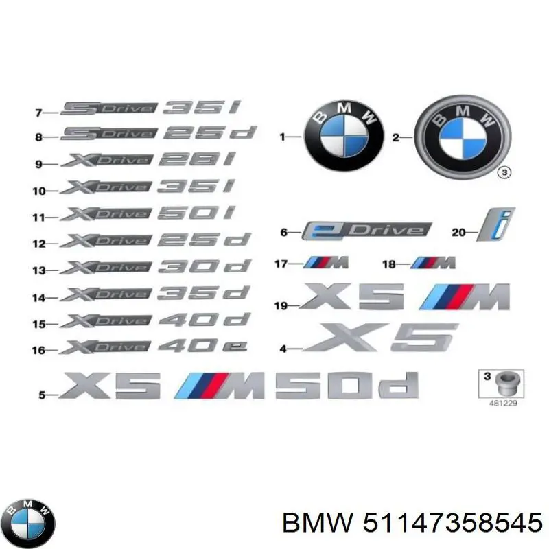  BMW 51147358545 ціна, від 37.96 USD