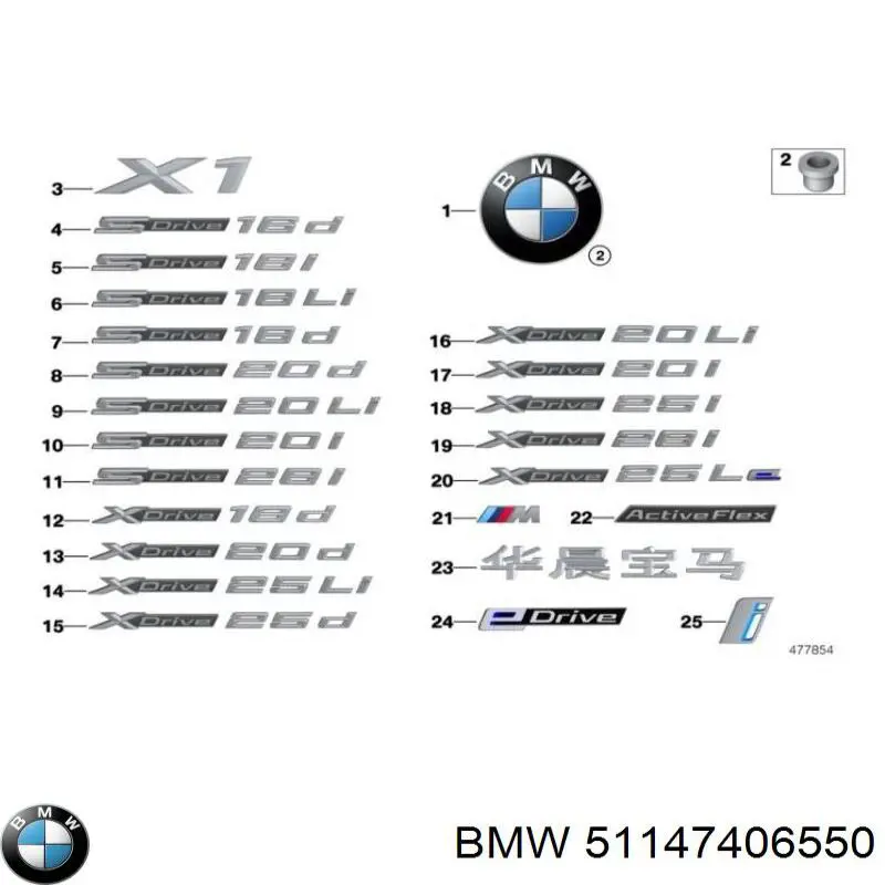  BMW 51147406550 ціна, від 16.47 USD