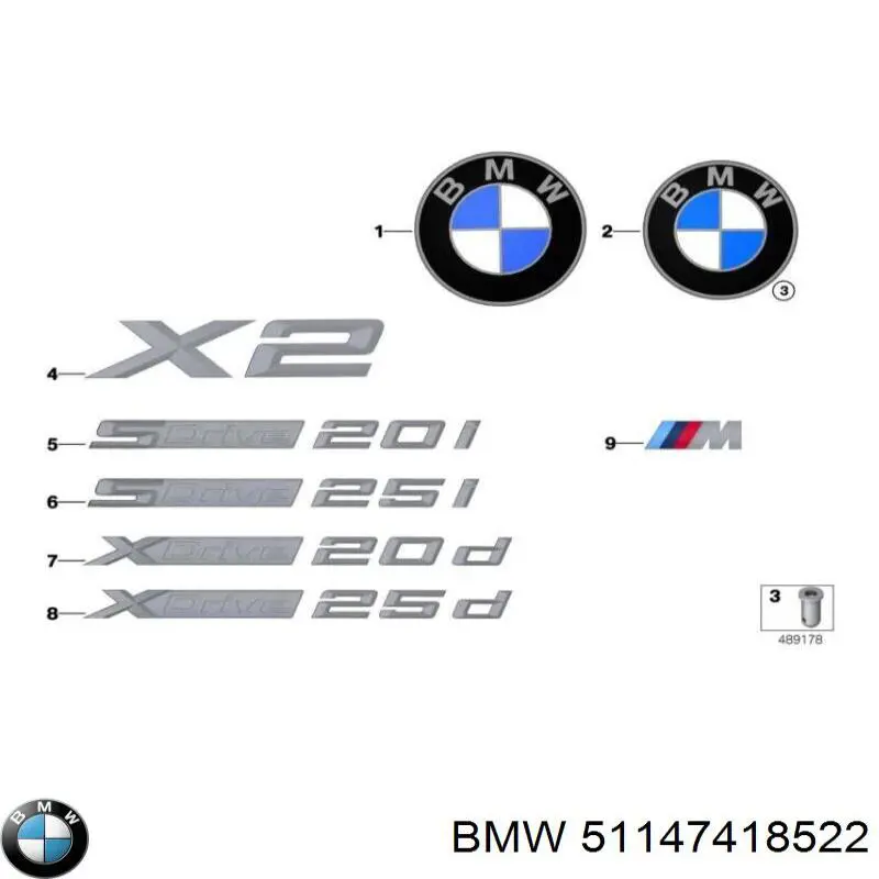  51147418522 BMW