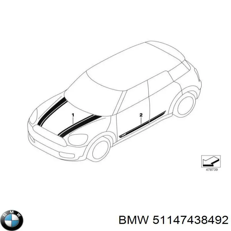  BMW 51147438492 ціна, від 88.18 USD