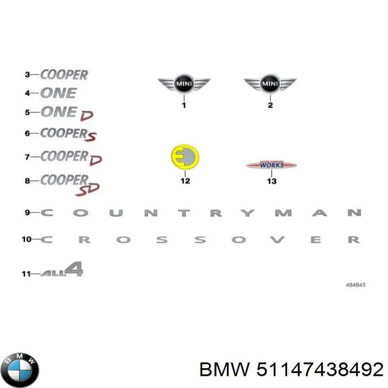  51147438492 BMW