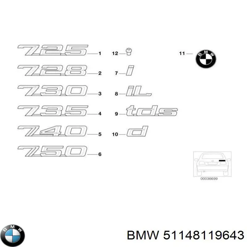 51148119643 BMW 