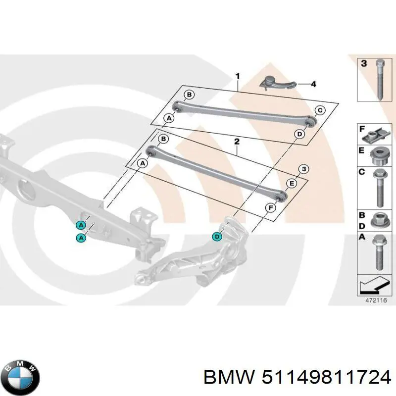  BMW 51149811724 ціна, від 78.62 USD