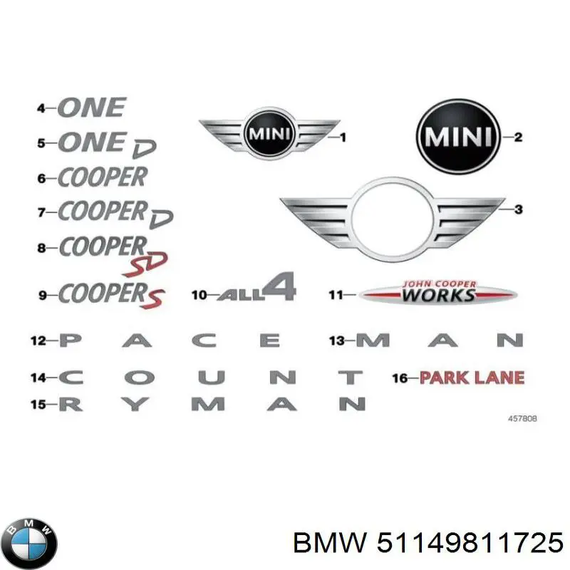 Купити 51149811725 BMW 