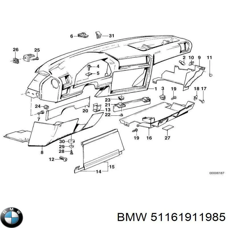 Купити 51161911985 BMW 