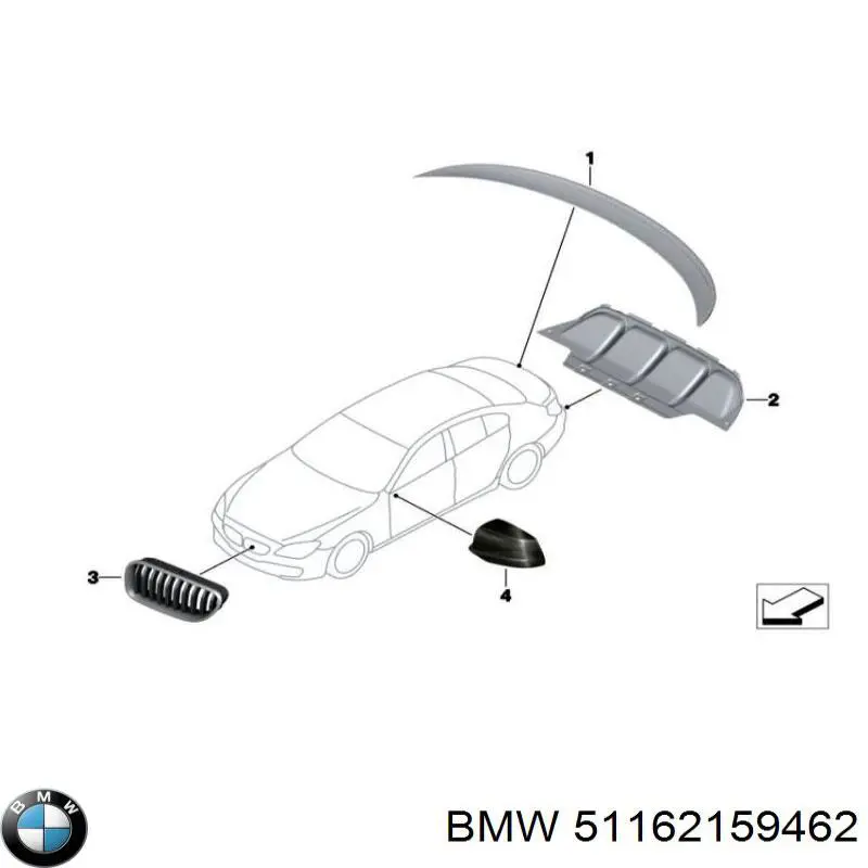  BMW 51162159462 ціна, від 126.67 USD