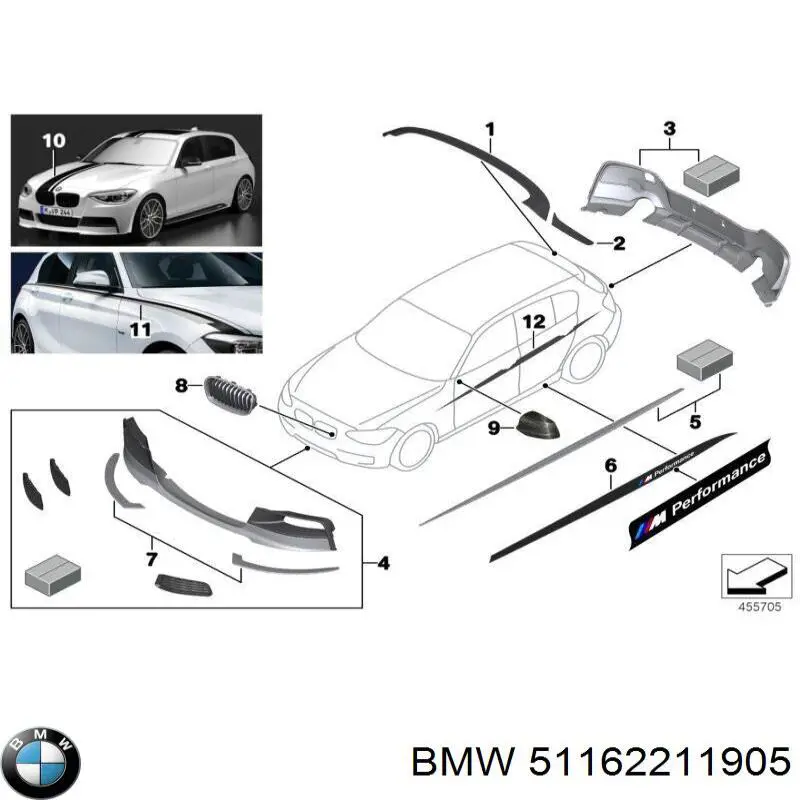  BMW 51162211905 ціна, від 126.69 USD