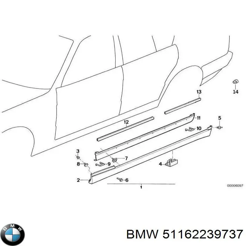 Купити 51162239737 BMW 